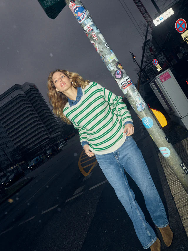 Mos Mosh - Khai Two Stripe Knit - Amazon
