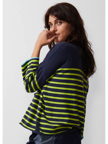 Zaket & Plover V Neck Breton Stripe - Sailor ZP6625