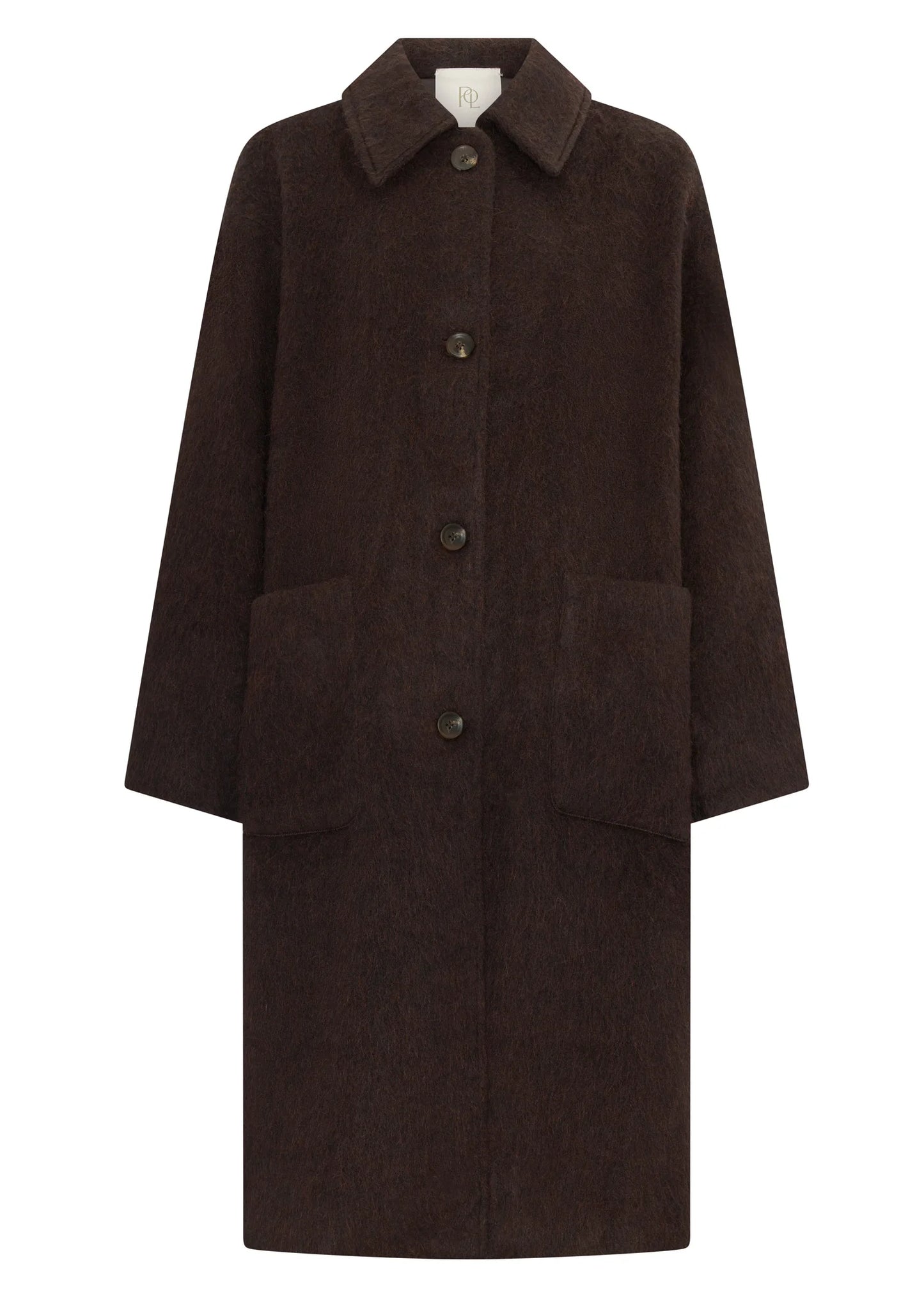 POL Mirren Long Coat - Cola