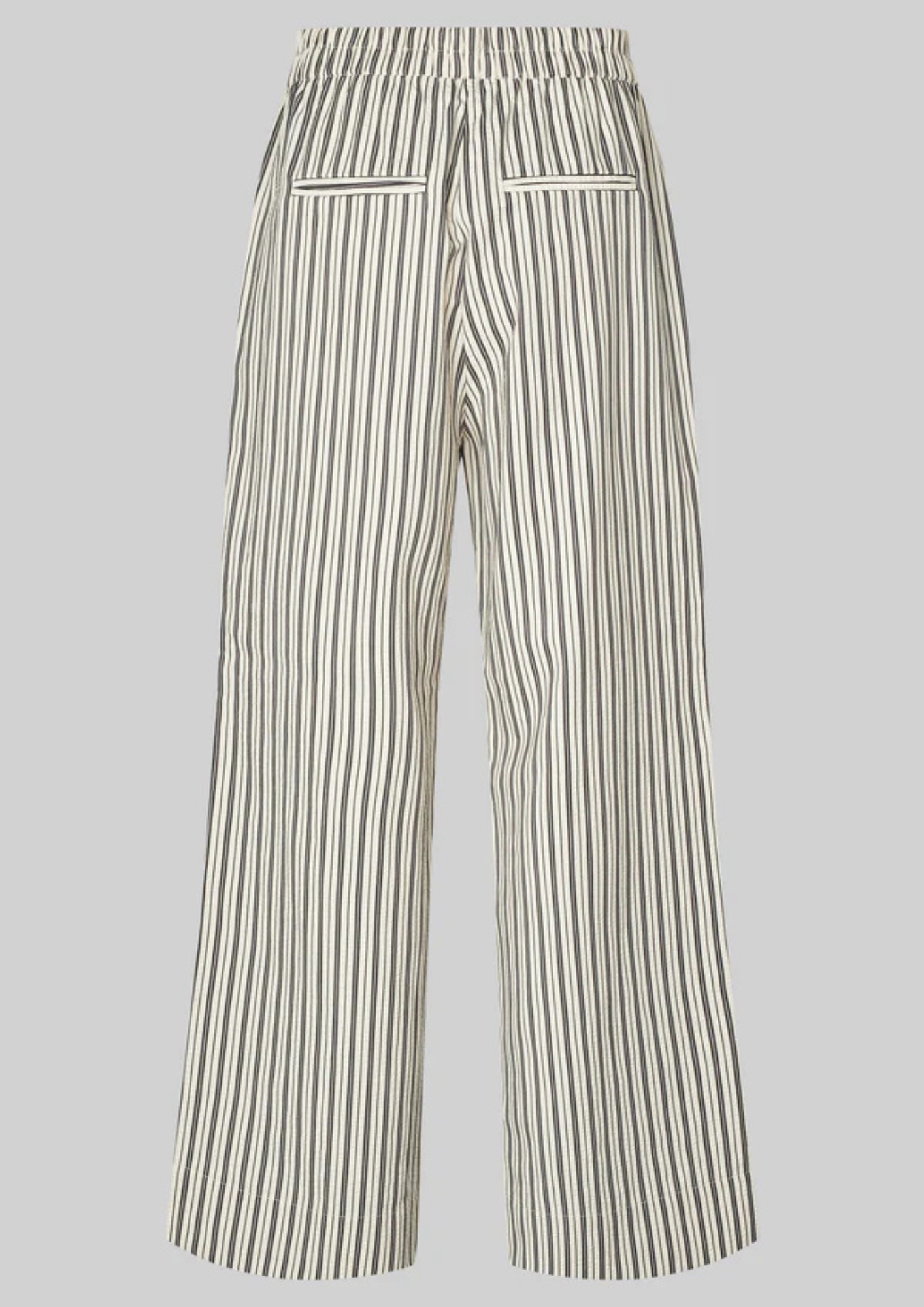 Second Female Serifa Stripe Pants - Black