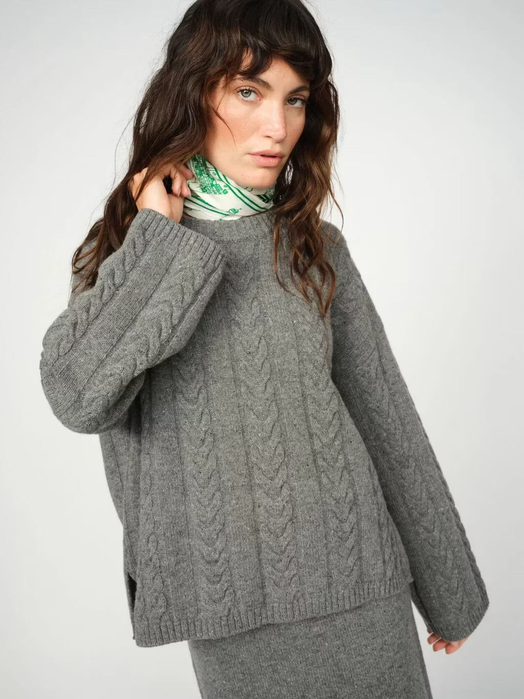 Mos Mosh - Bryndis Crewneck Knit - Mockingbird