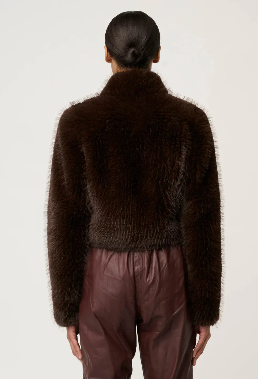 ONCE WAS - Dawn Faux Fur Cropped Jacket