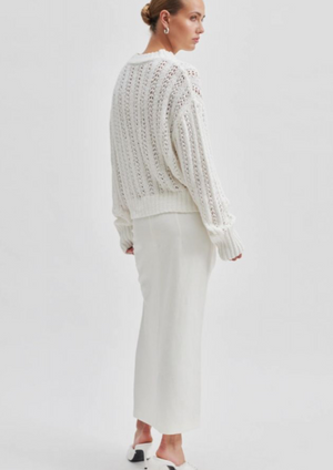 Second Female - Shefali Knit O-Neck White