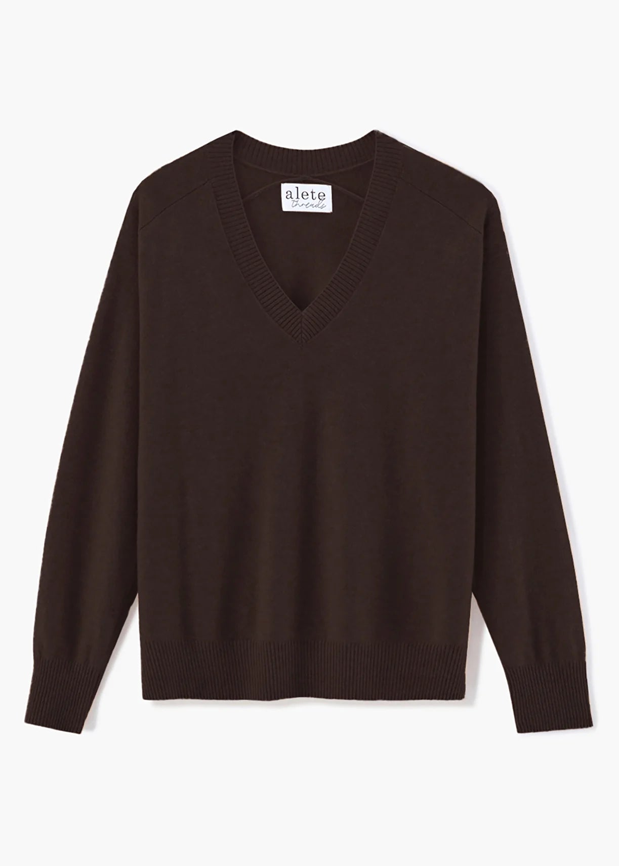 Alete Threads - Trevi V Neck - Chocolate