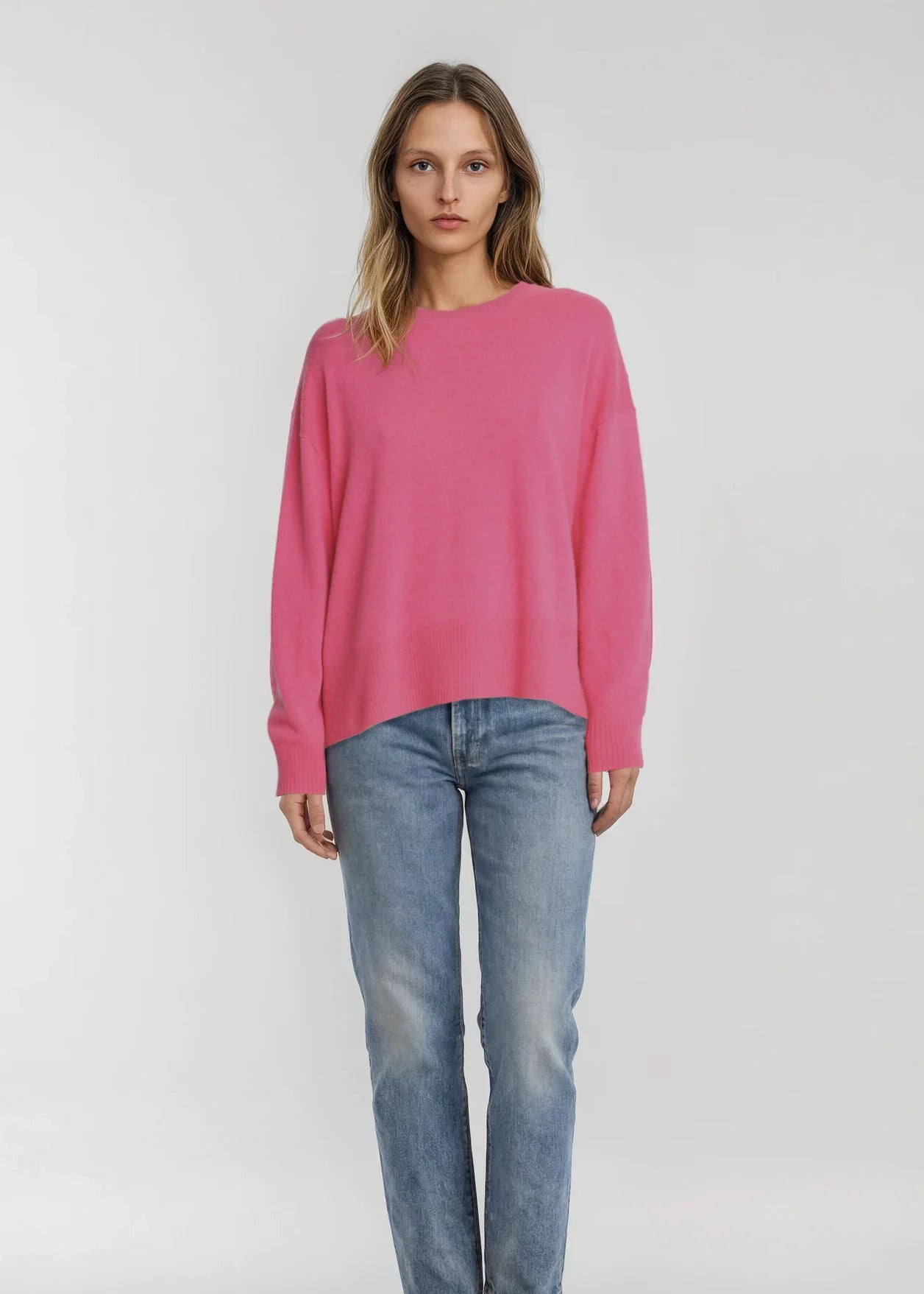 Alete Threads - Tiber Casual Crew - Hot Pink