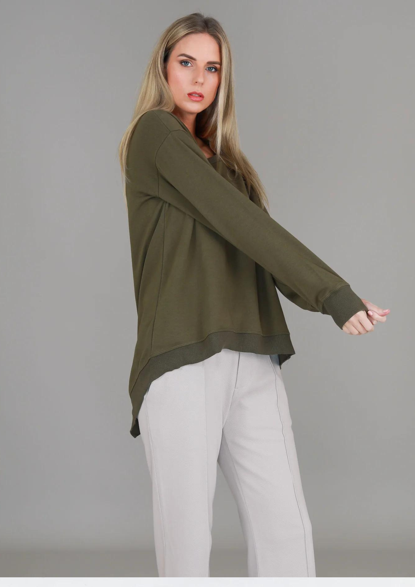 3rd Story- Newhaven Sweater Sage