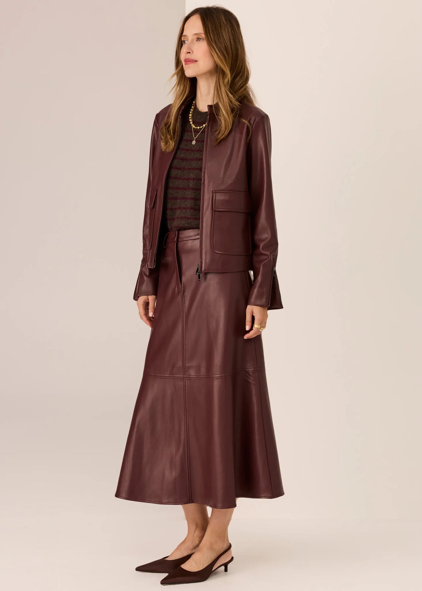 POL - Hugo Crop Jacket - Merlot