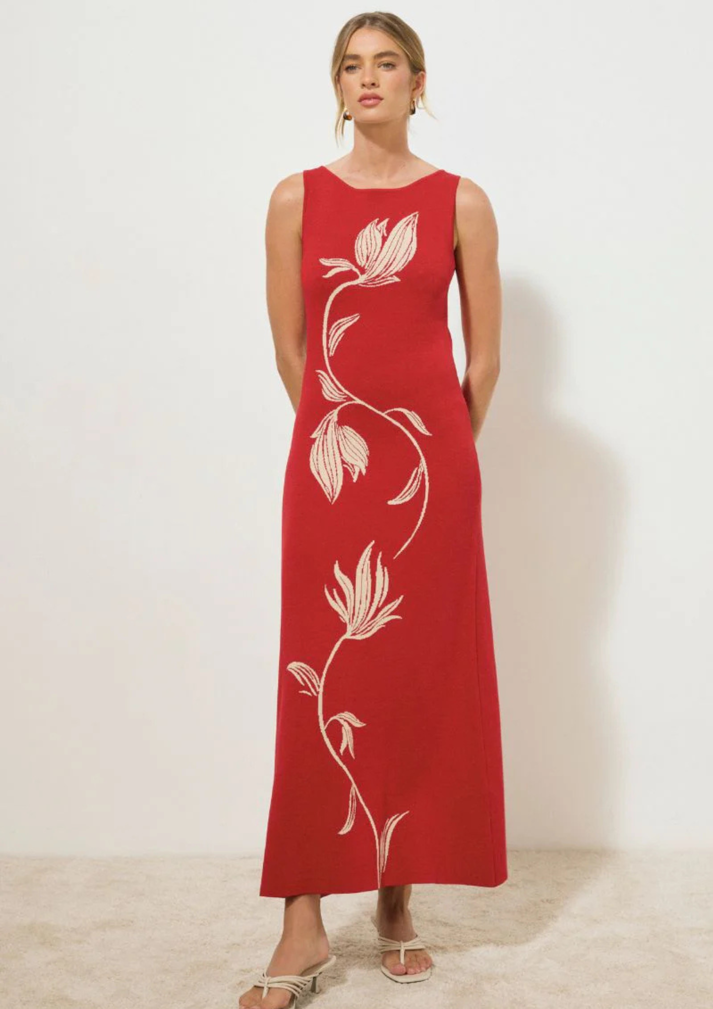 Mon Renn Tresor Knit Dress - Rose Red