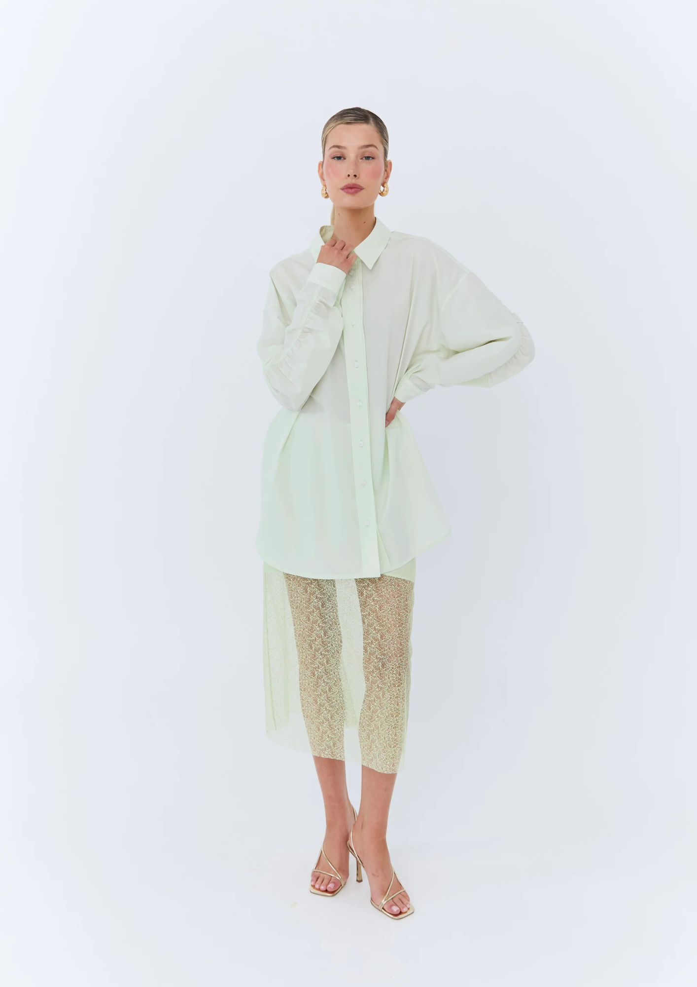 Eder - Dion Lace Skirt - Green