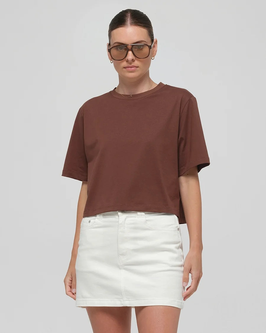 Jacandmooki Kaia T Shirt Chocolate