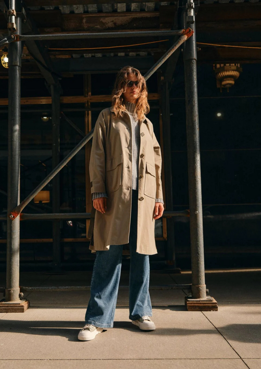 Mos Mosh - Souza Trench Quilt Coat - Mermaid