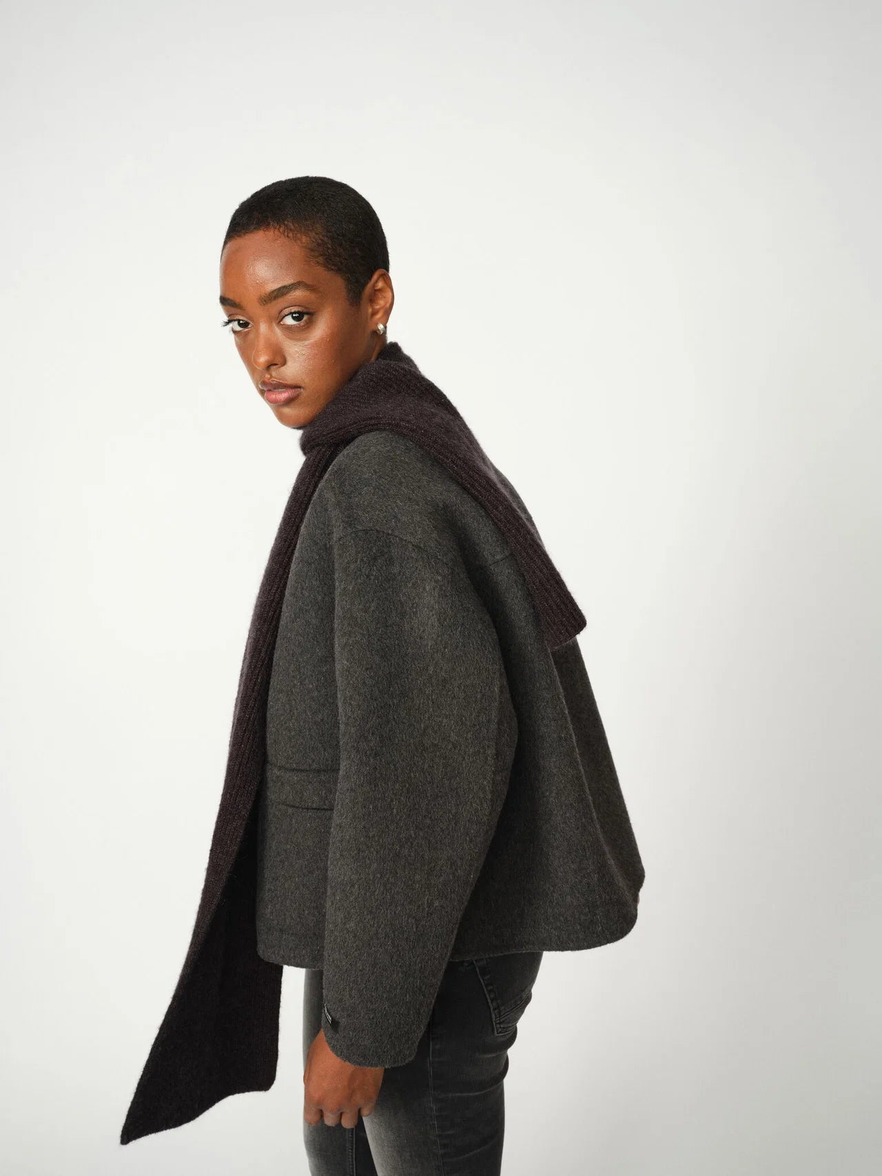 Mos Moss MMMaria Loisa Wool Jacket - Phantom