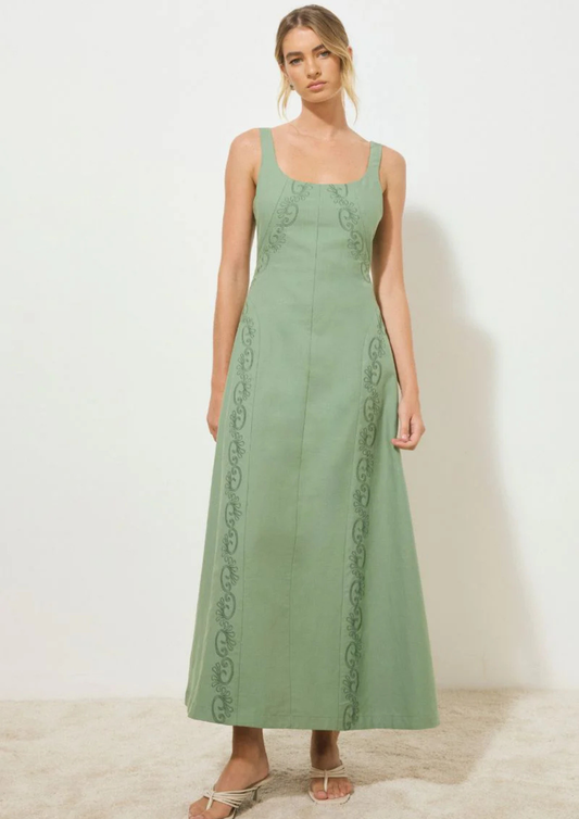 MON RENN Rosario Dress - Jade
