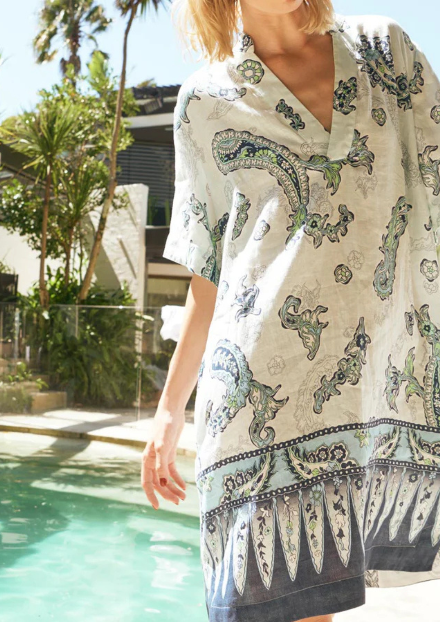 The Dreamer Label - Lucia Woodstock Dress - Ocean