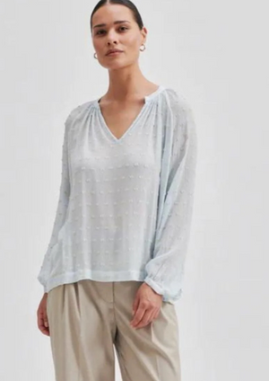 Second Female - Cilla Tunic Ice Water Blouse