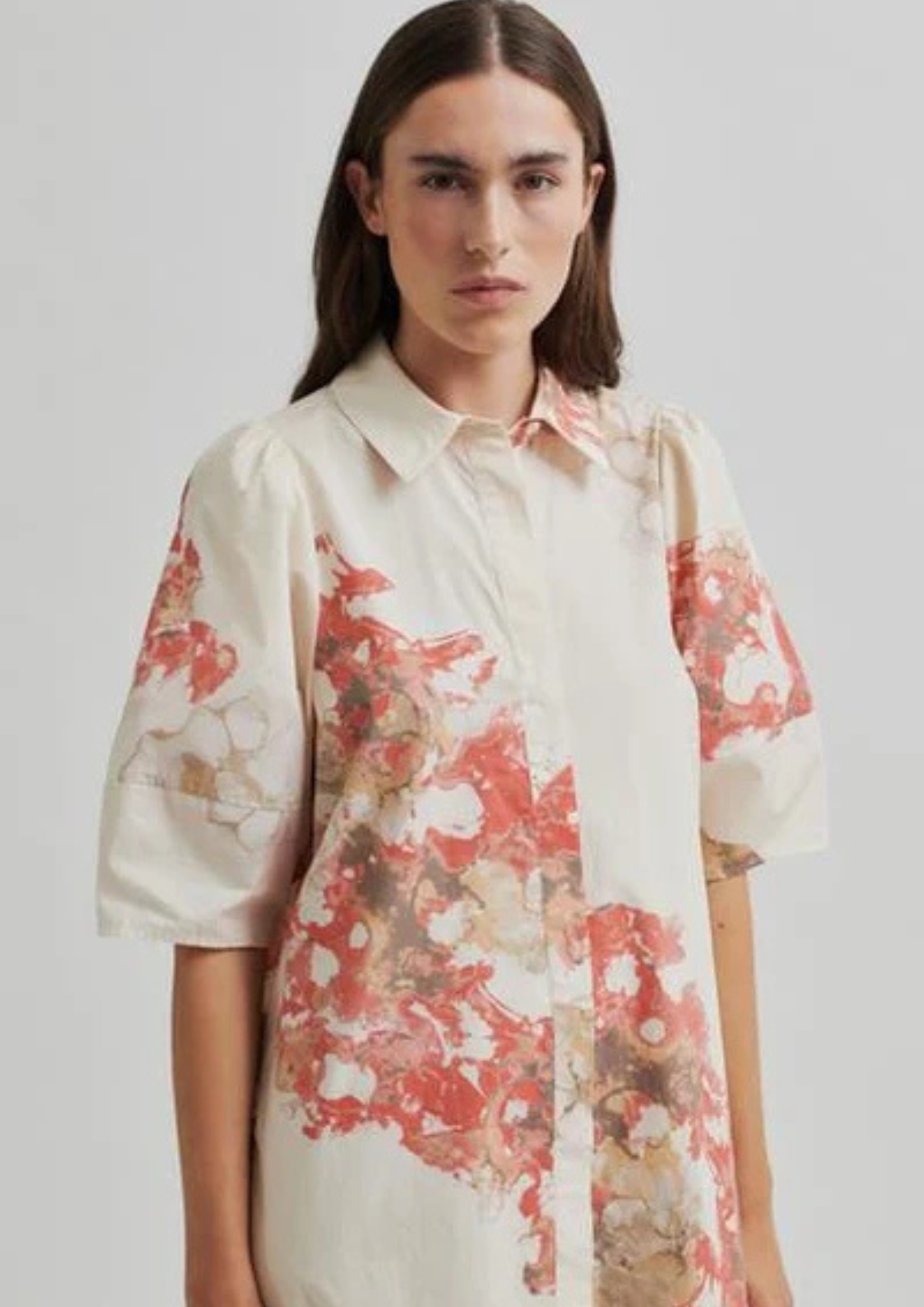 Second Female Sirmione Floral Dress - Spiced Coral