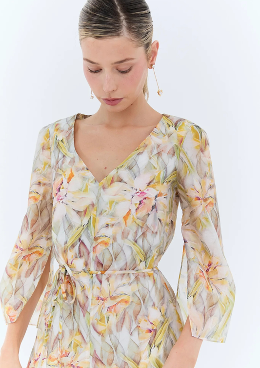 Eder - Camille Dress - Floral Mustard