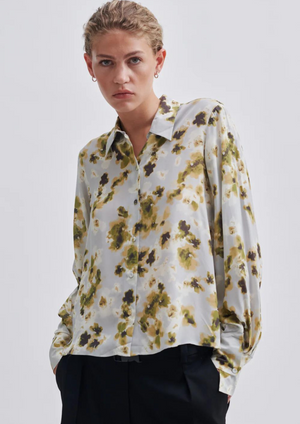 Second Female Andra Printed Shirt - Ashley Blue