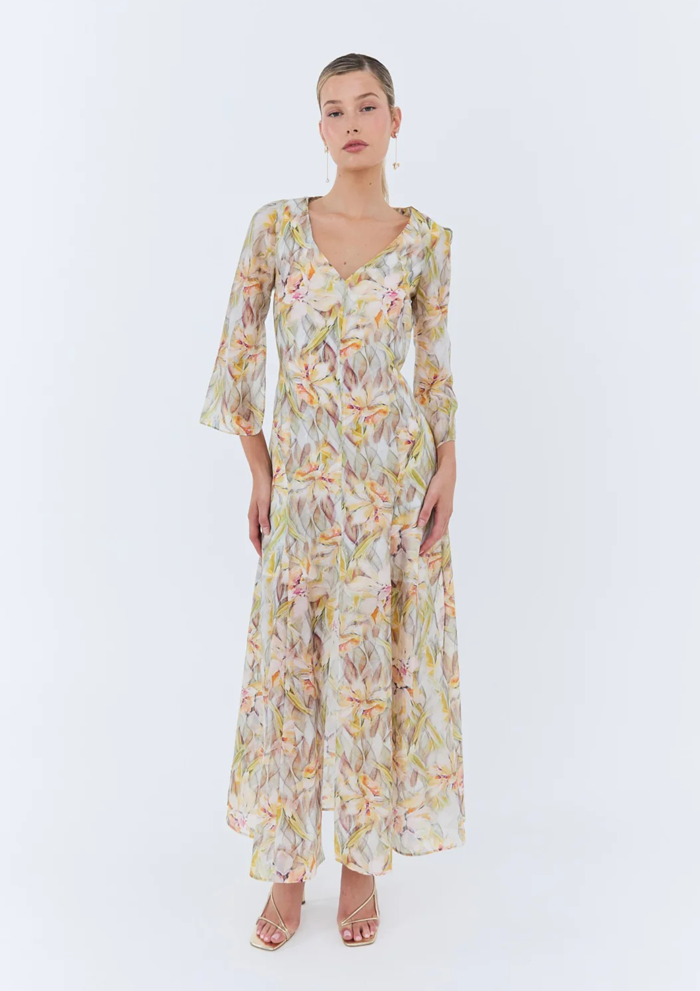 Eder - Camille Dress - Floral Mustard