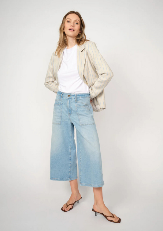 Mos Mosh - Culottes Sagan Jeans - Light Blue