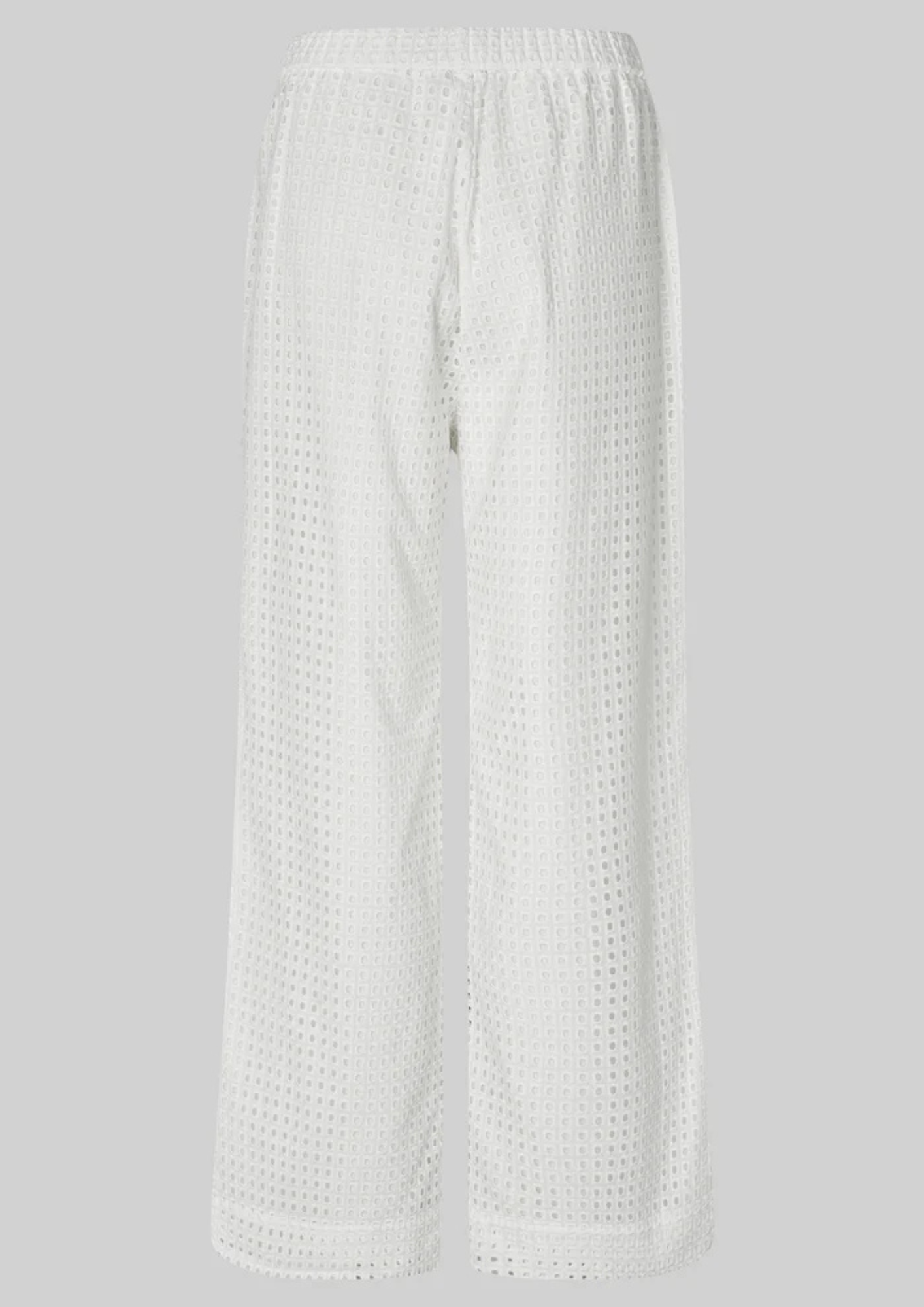 Second Female Villa Check Pant - White