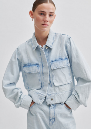 Second Female - Fira Light Blue Denim Jacket