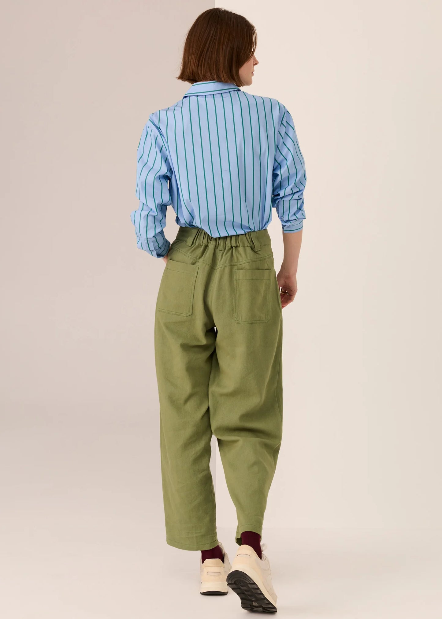 POL- Bronel Barrel Pant - Green