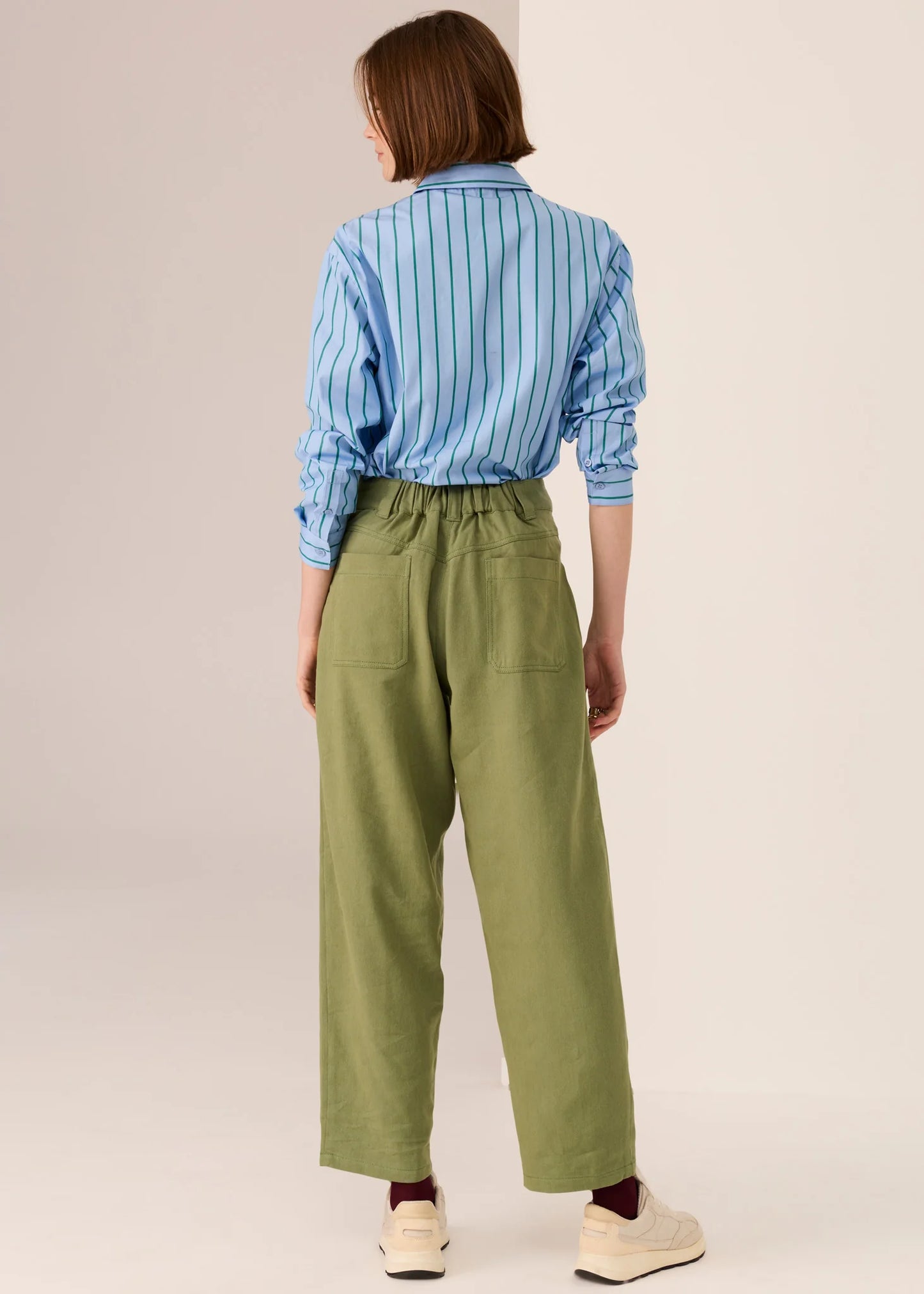 POL- Bronel Barrel Pant - Green