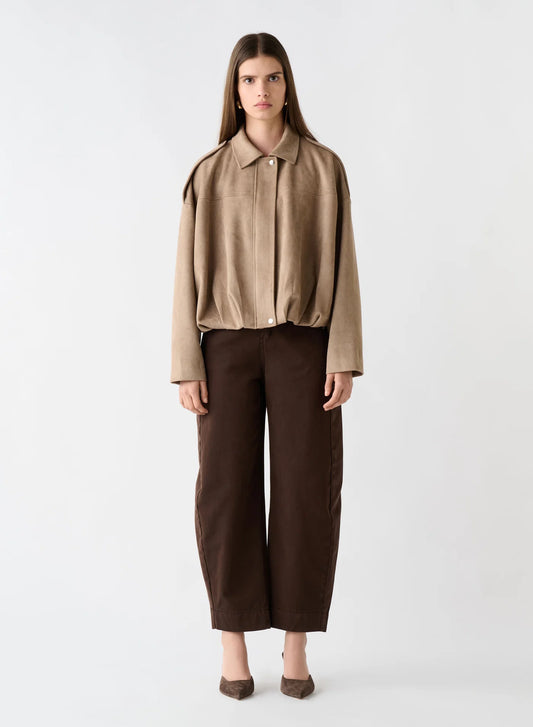 Esmaee Stable Bomber Jacket - Mushroom
