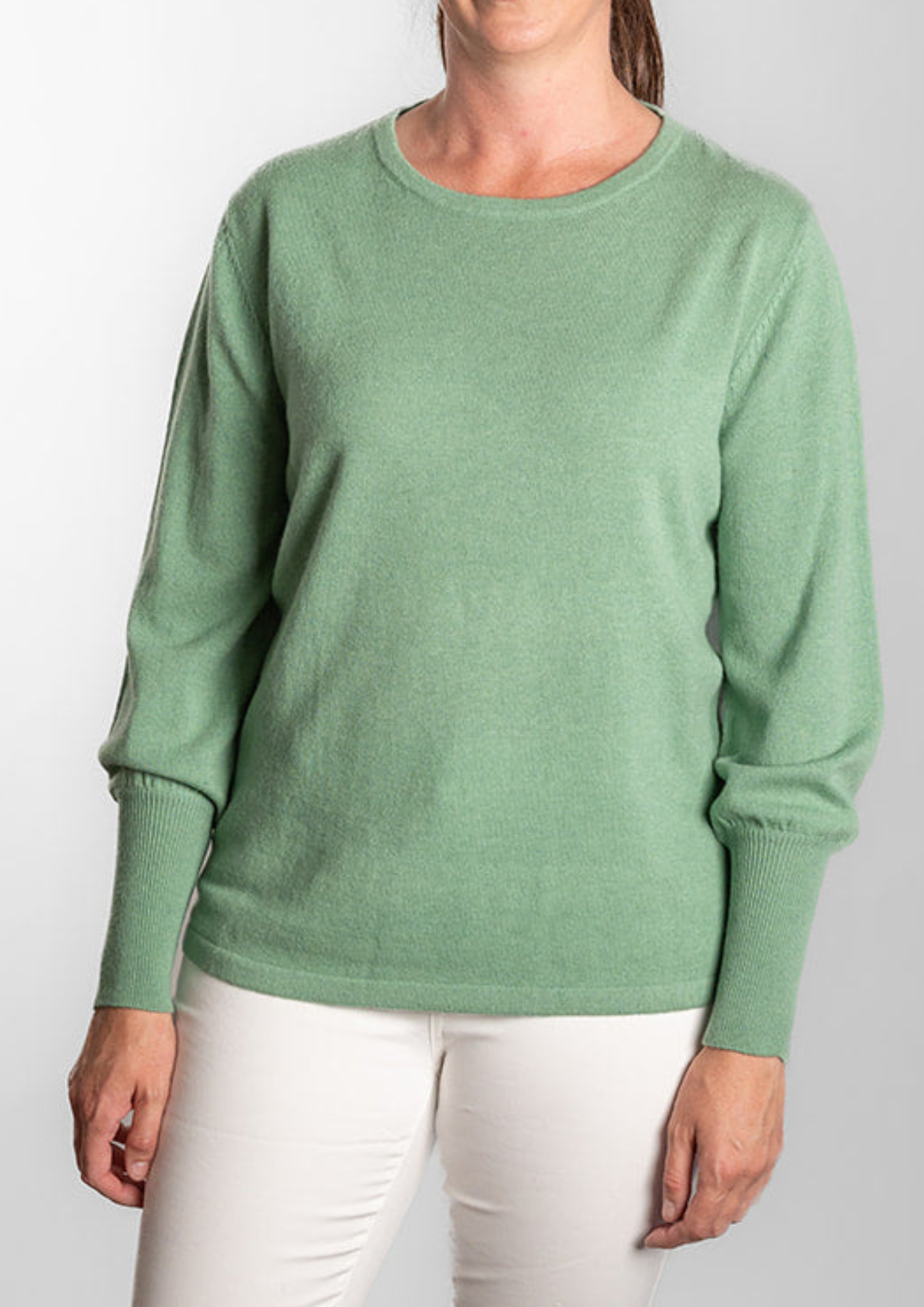 Bow & Arrow -  Bell Sleeve Crew Mint Green