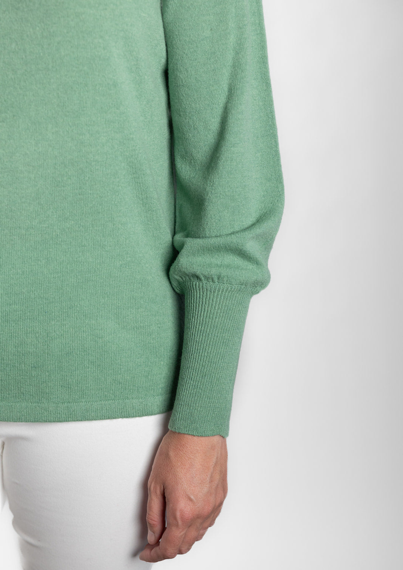 Bow & Arrow -  Bell Sleeve Crew Mint Green