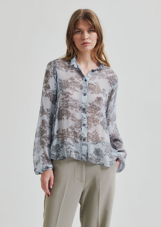 Second Female Maje Printed Blouse - Anise Flower