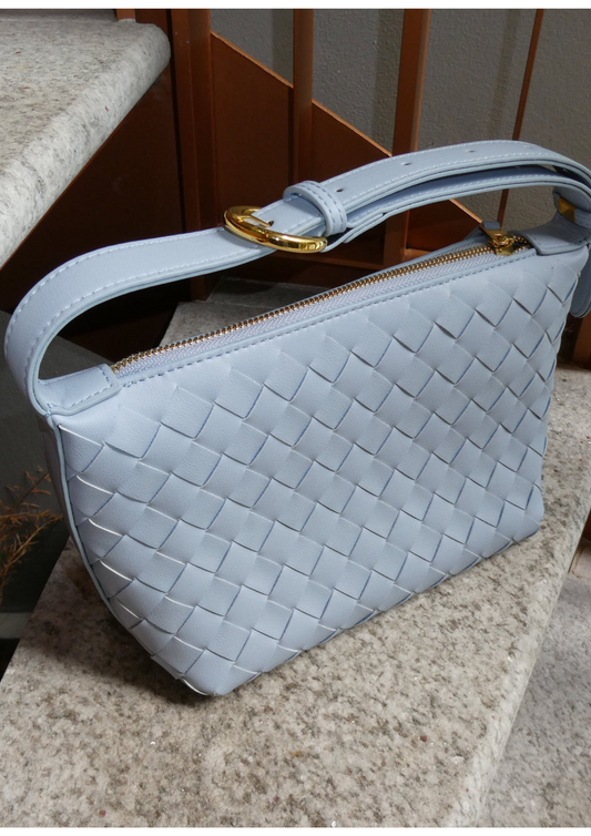 L’ORA D’ORO PENNY Adjustable Strap Handbag - Baby Blue