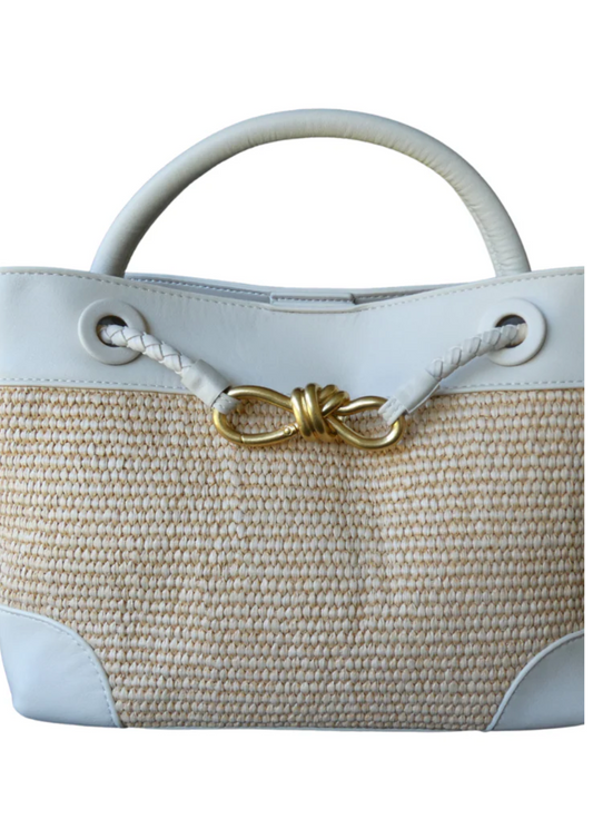 L’ORA D’ORO PORTIA Raffia Straw Bag