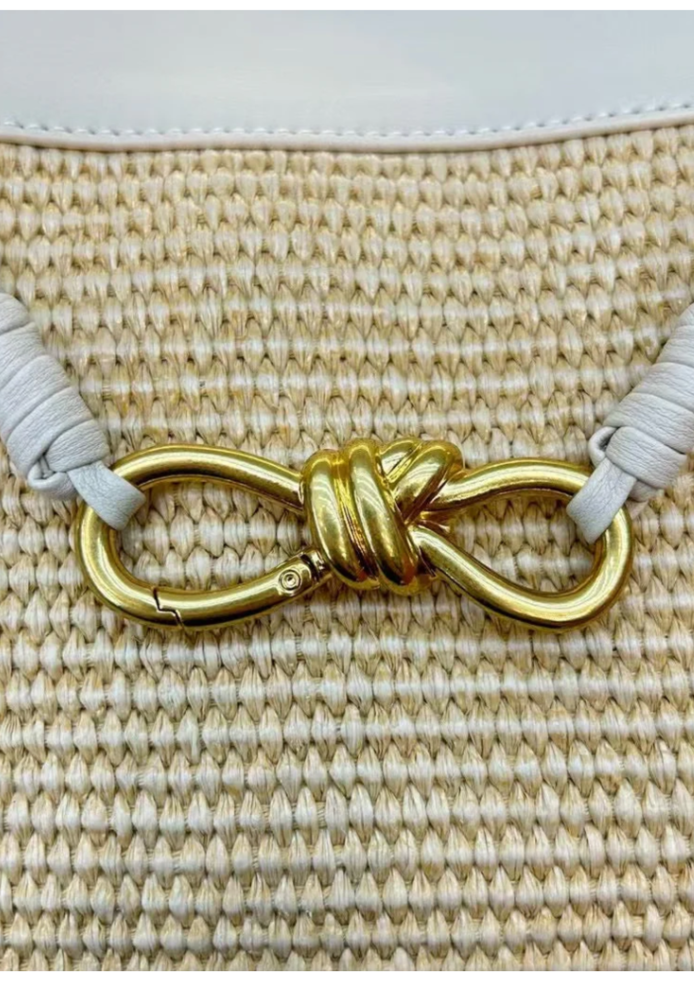 L’ORA D’ORO PORTIA Raffia Straw Bag