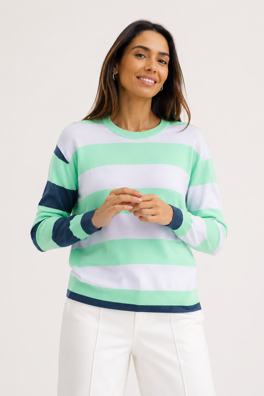 Zacket and plover Coastal Stripe Jelly Mint