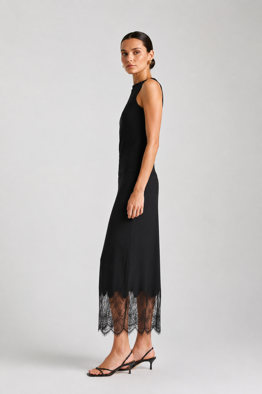 Madison Luella Black lace Skirt