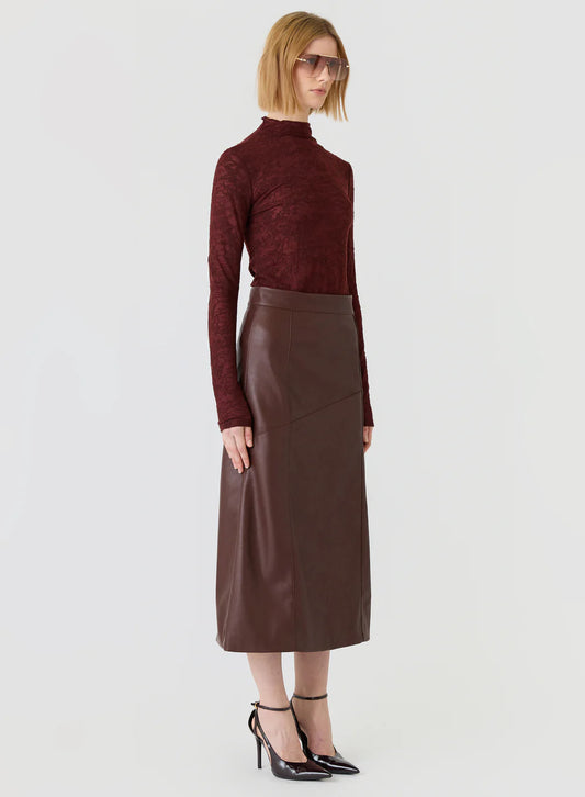 Esmaee Fallow Lace Top - Mulberry