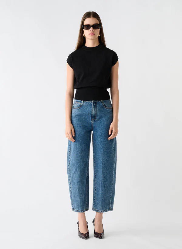 Esmaee Element Mock Knit - Black
