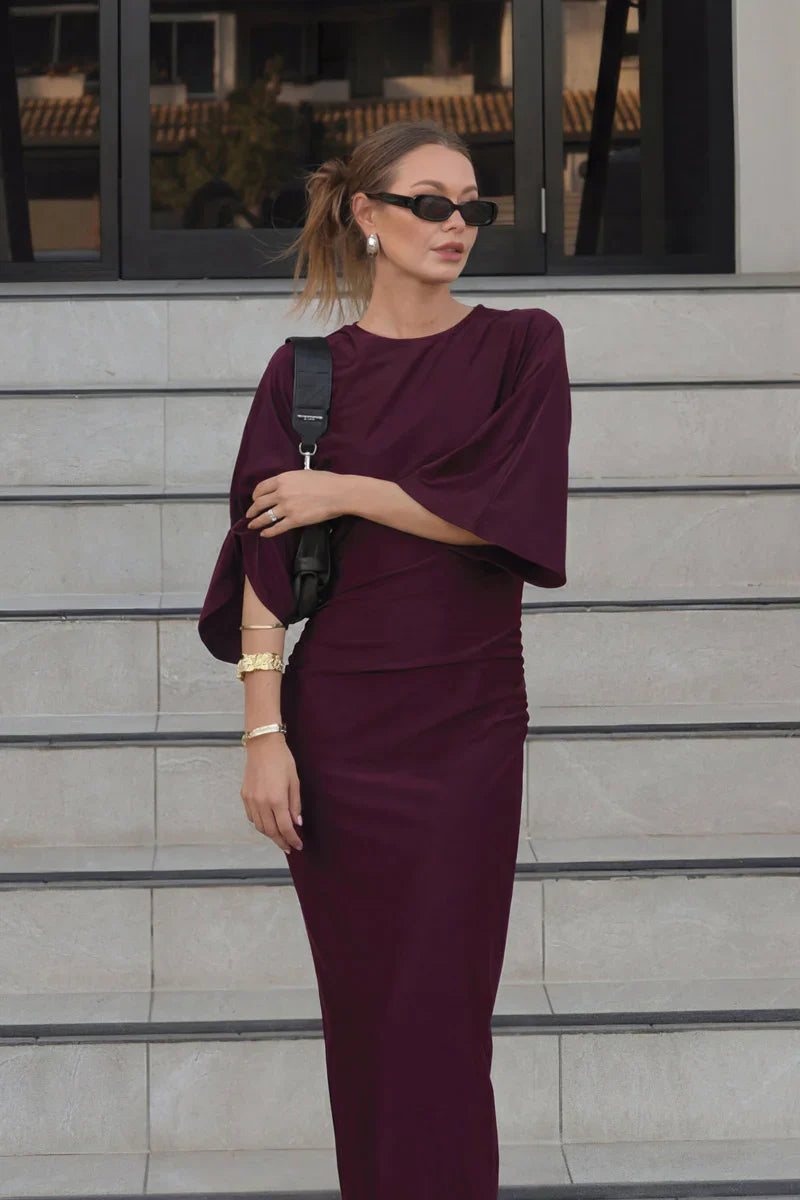 Suboo Ivy Cape Sleeve Maxi Mulberry