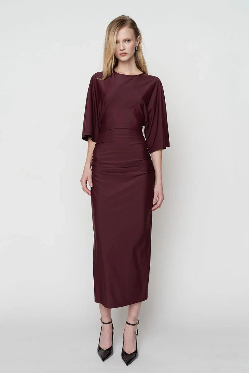 Suboo Ivy Cape Sleeve Maxi Mulberry