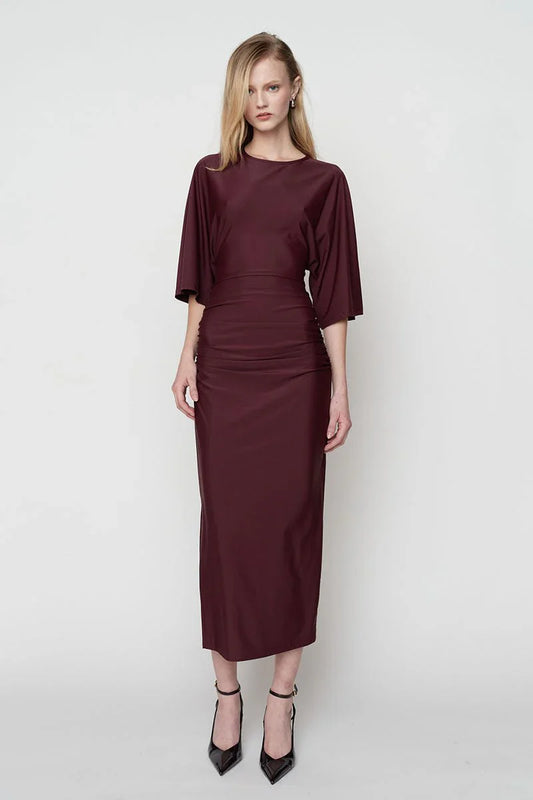 Suboo Ivy Cape Sleeve Maxi Mulberry