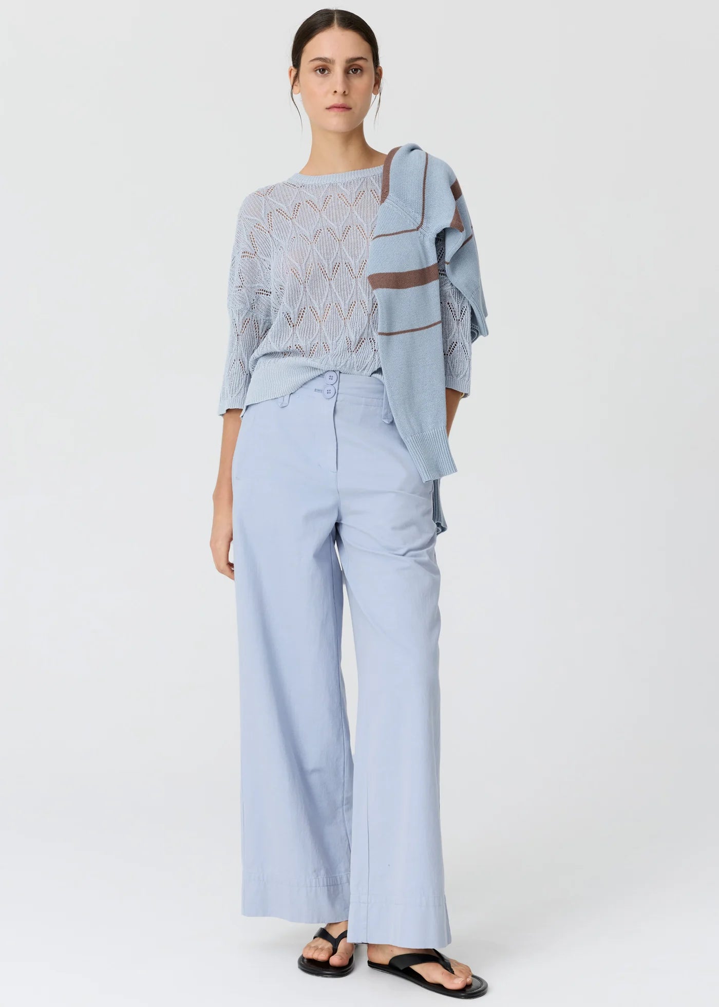 POL Rosin POINTELLE Linen Tee