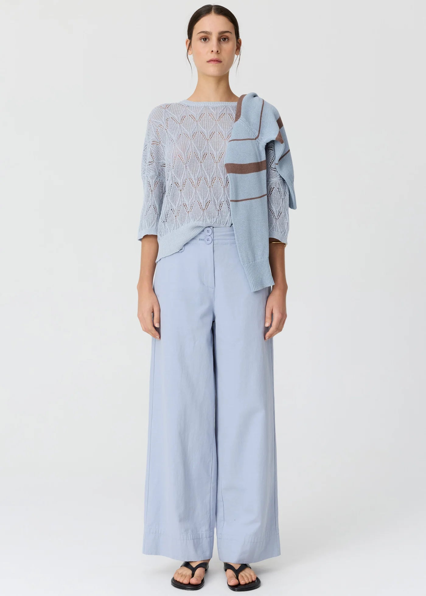 POL Rosin POINTELLE Linen Tee