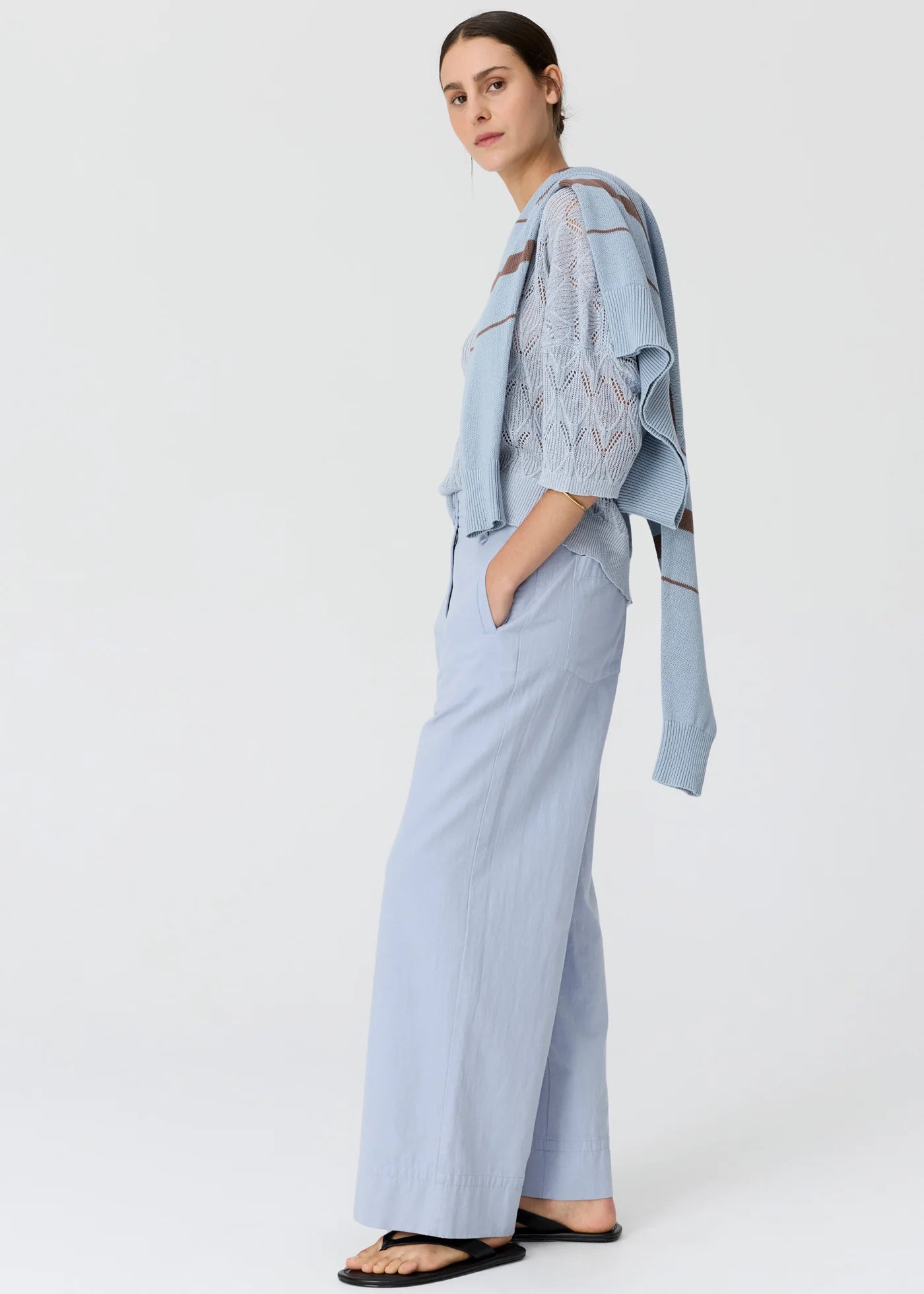 POL Rosin POINTELLE Linen Tee
