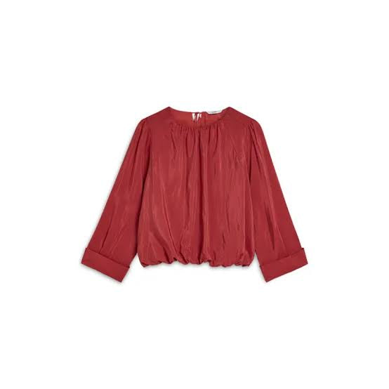 Summum Tie Dye Georgette Top Red