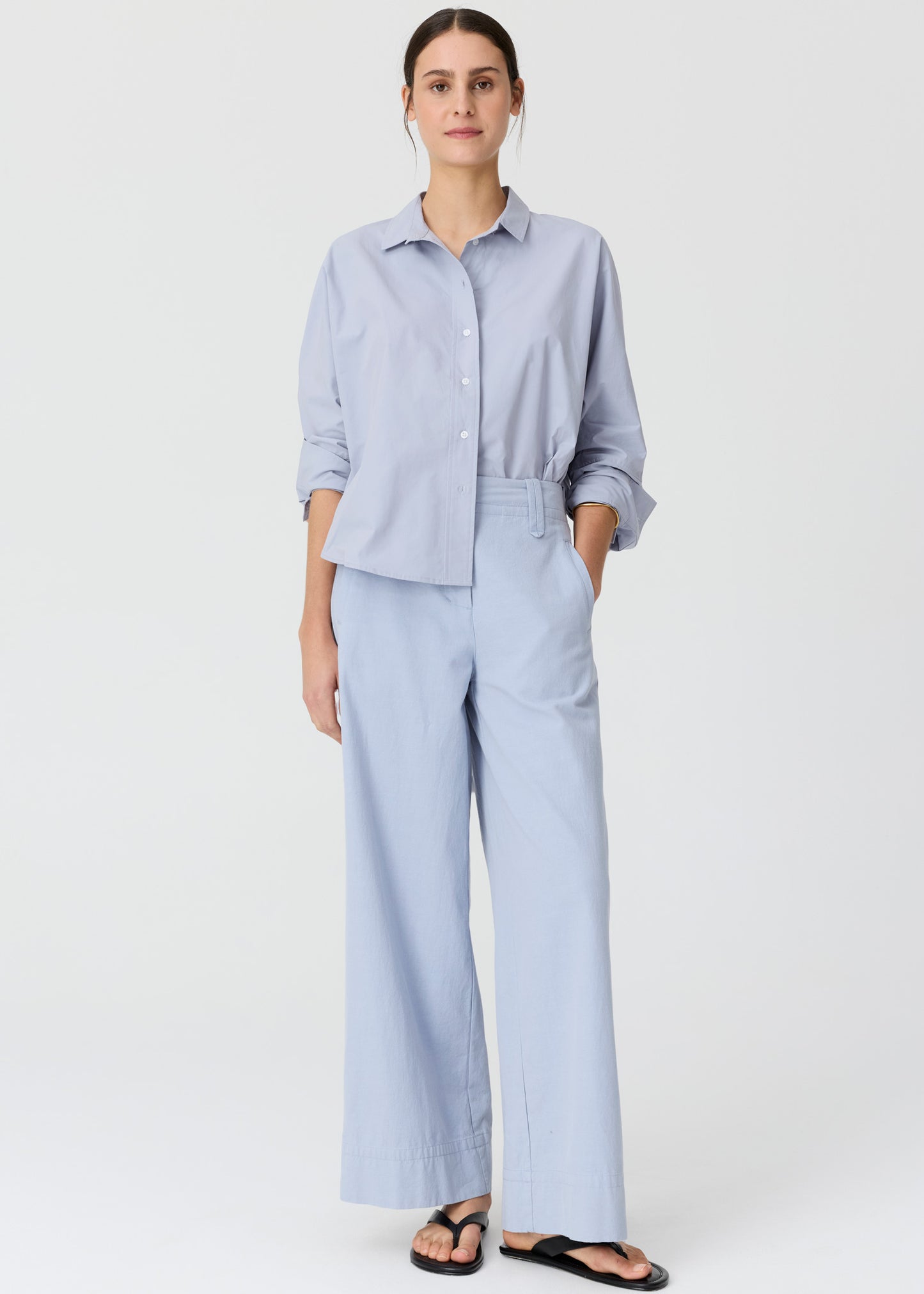 Pol Elina 2 Way Shirt blue