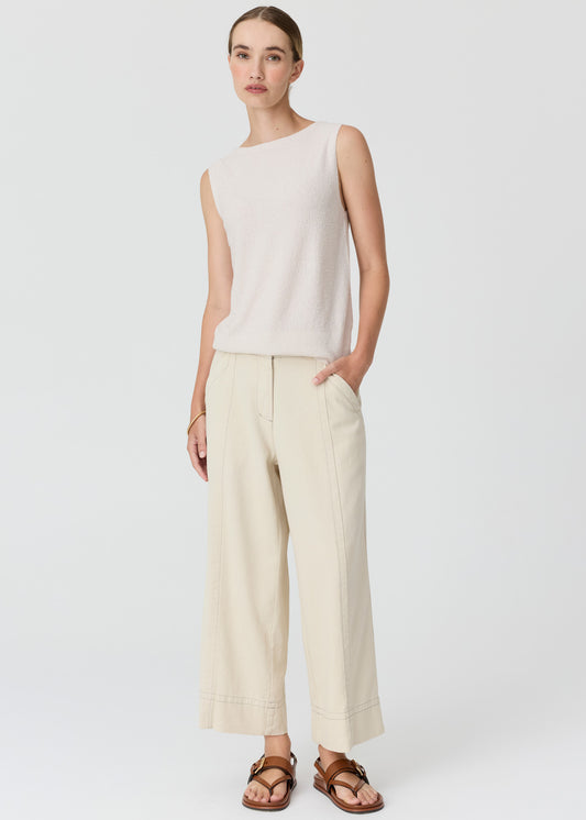 Pol Haven Tank Lurex Back pebble
