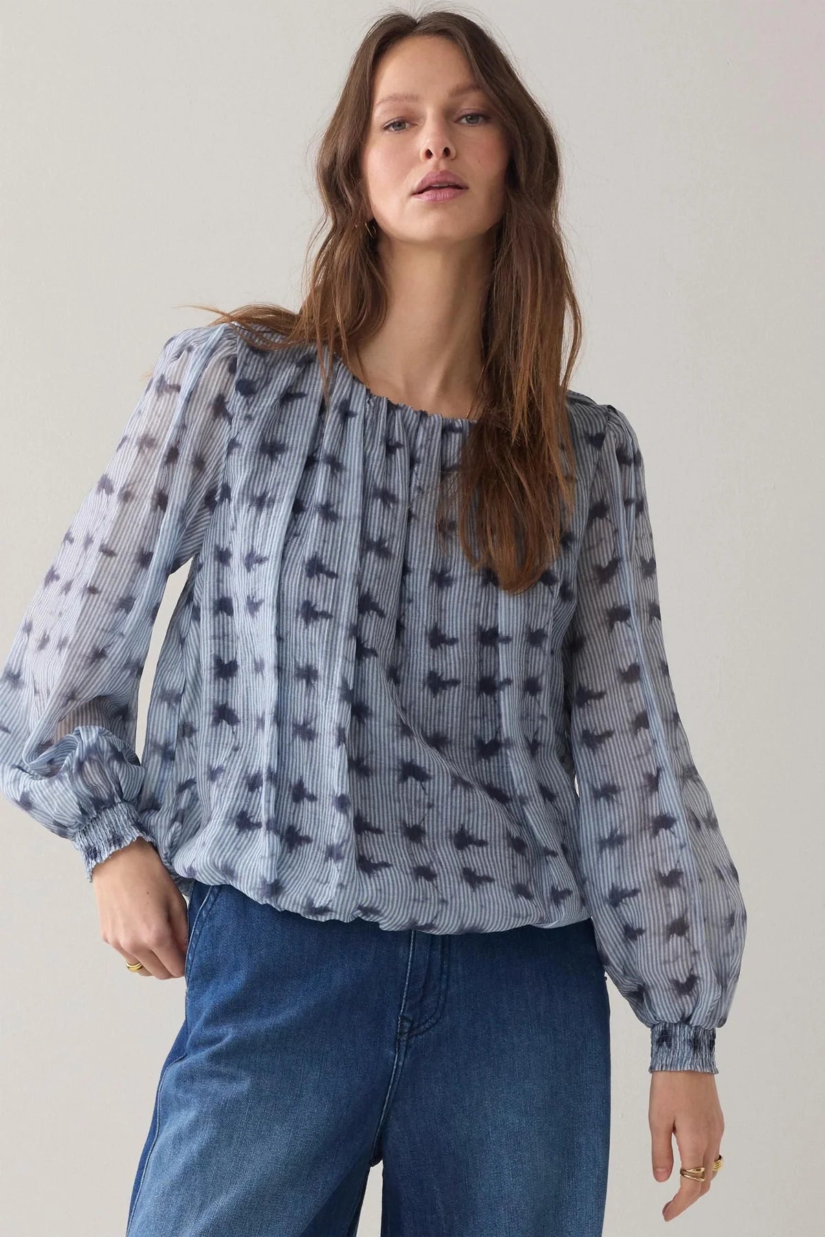 Summum Blouse Tie Dye Stripe