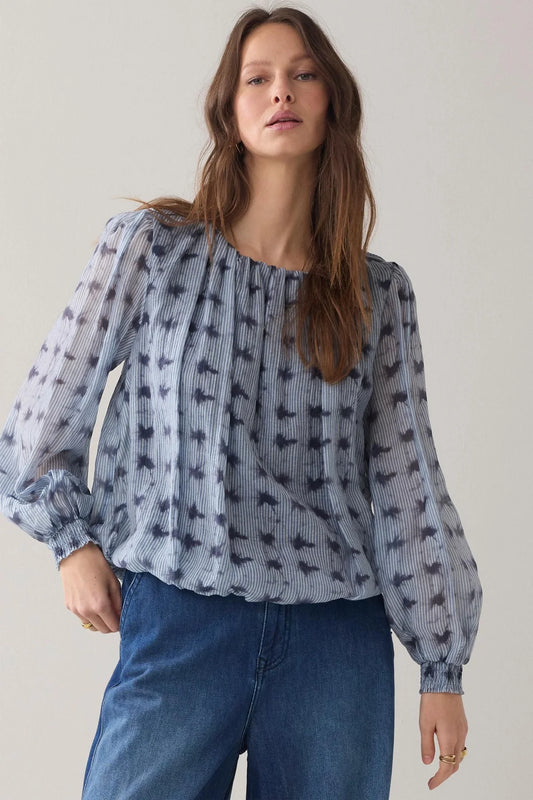 Summum Blouse Tie Dye Stripe